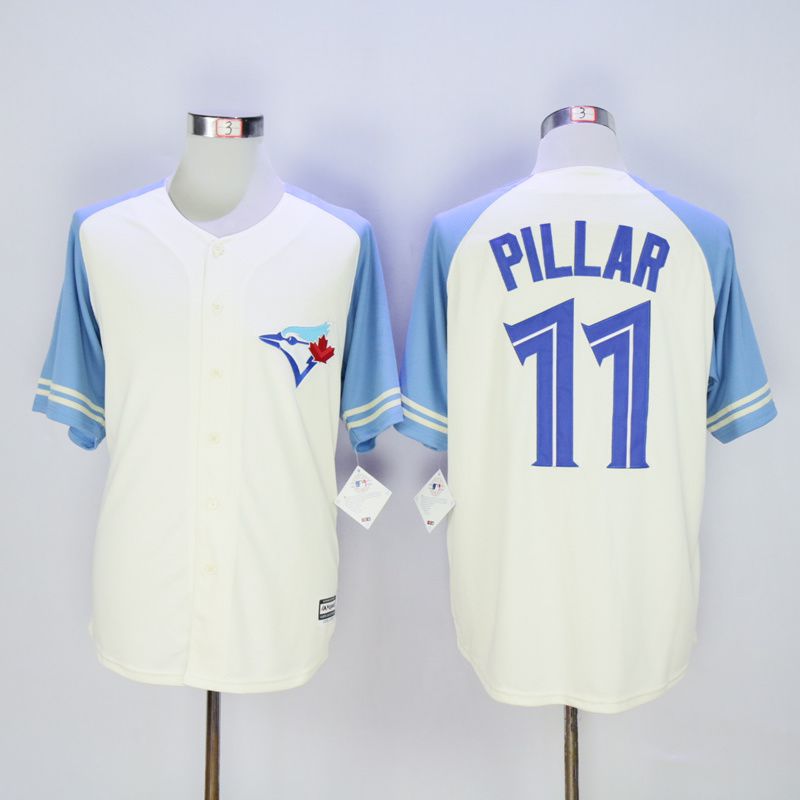 Men Toronto Blue Jays #11 Pillar Cream MLB Jerseys